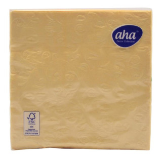 Serwetki 33x33 20szt Aha ecru tłoczone